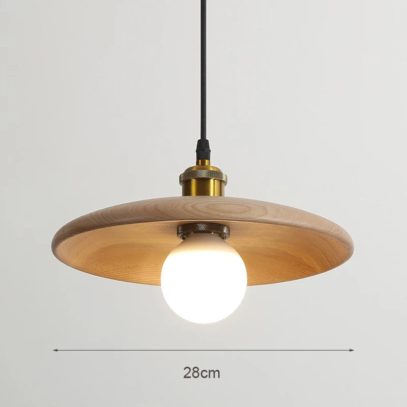 Suspension bois minimaliste design vintage scandinave