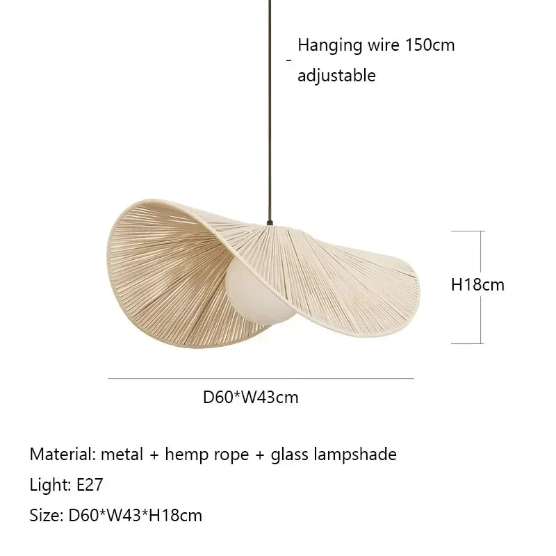 Suspension corde torsion design scandinave