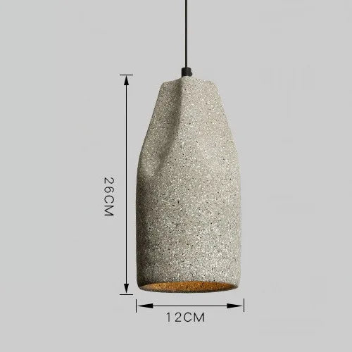 Suspension ciment terrazzo allongée déformée scandinave (split page 6 et page 11)