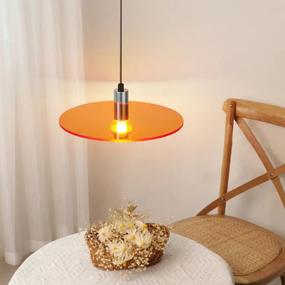 Suspension plate en verre design moderne