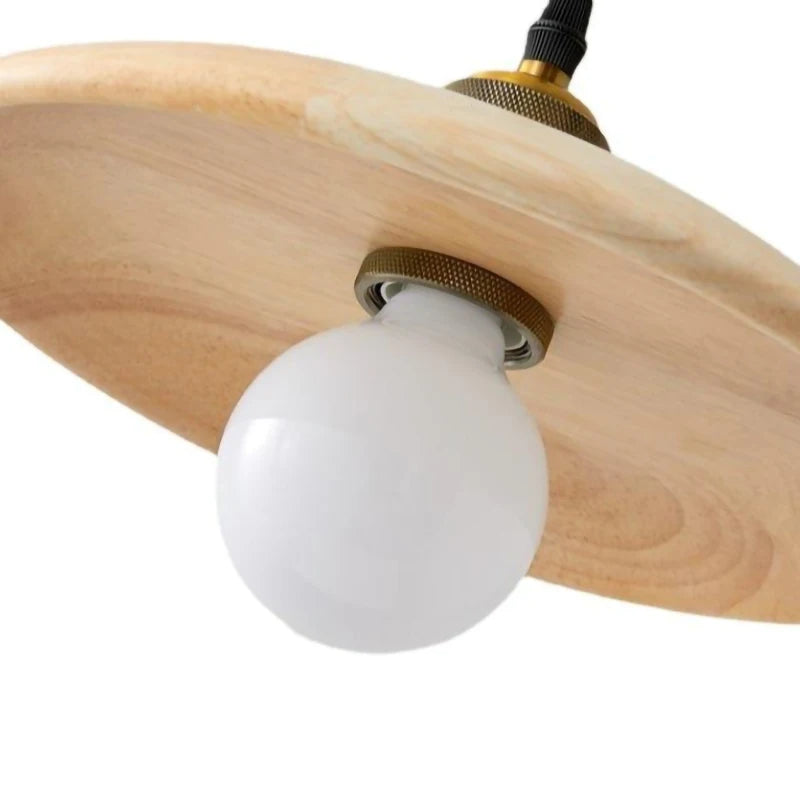 Suspension bois minimaliste design vintage scandinave