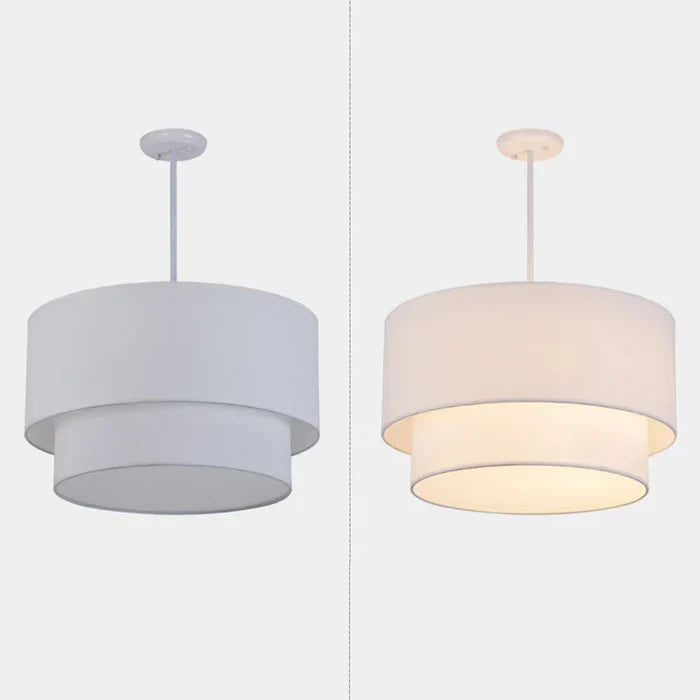 Suspension en lin double cylindrique design moderne