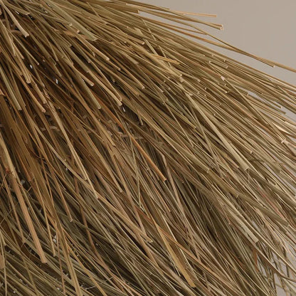 Suspension rotin paille vintage