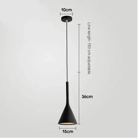 Suspension conique minimaliste scandinave 1.8