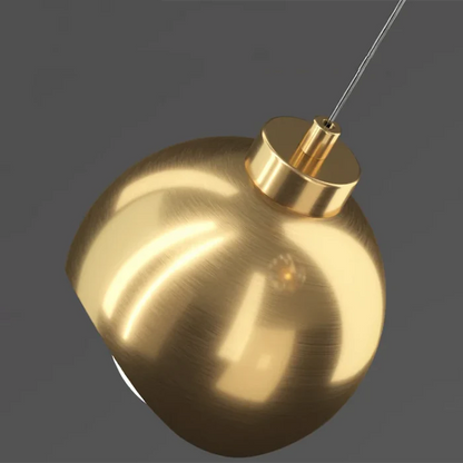 Suspension led double moderne cristal boule