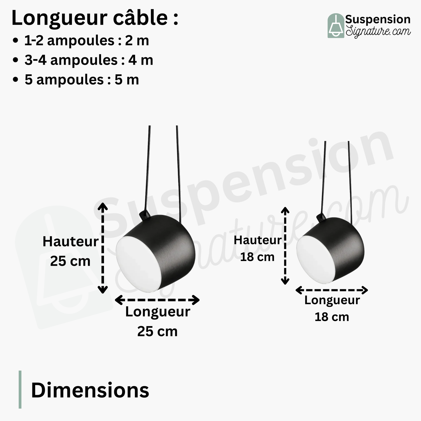Suspension araignée métallique design industriel