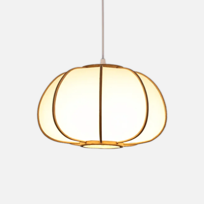 Suspension bambou arrondie moderne design japonais