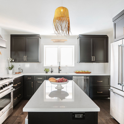 Suspension bambou longue pendante design vintage