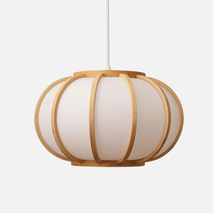 Suspension bambou ronde moderne design japonais