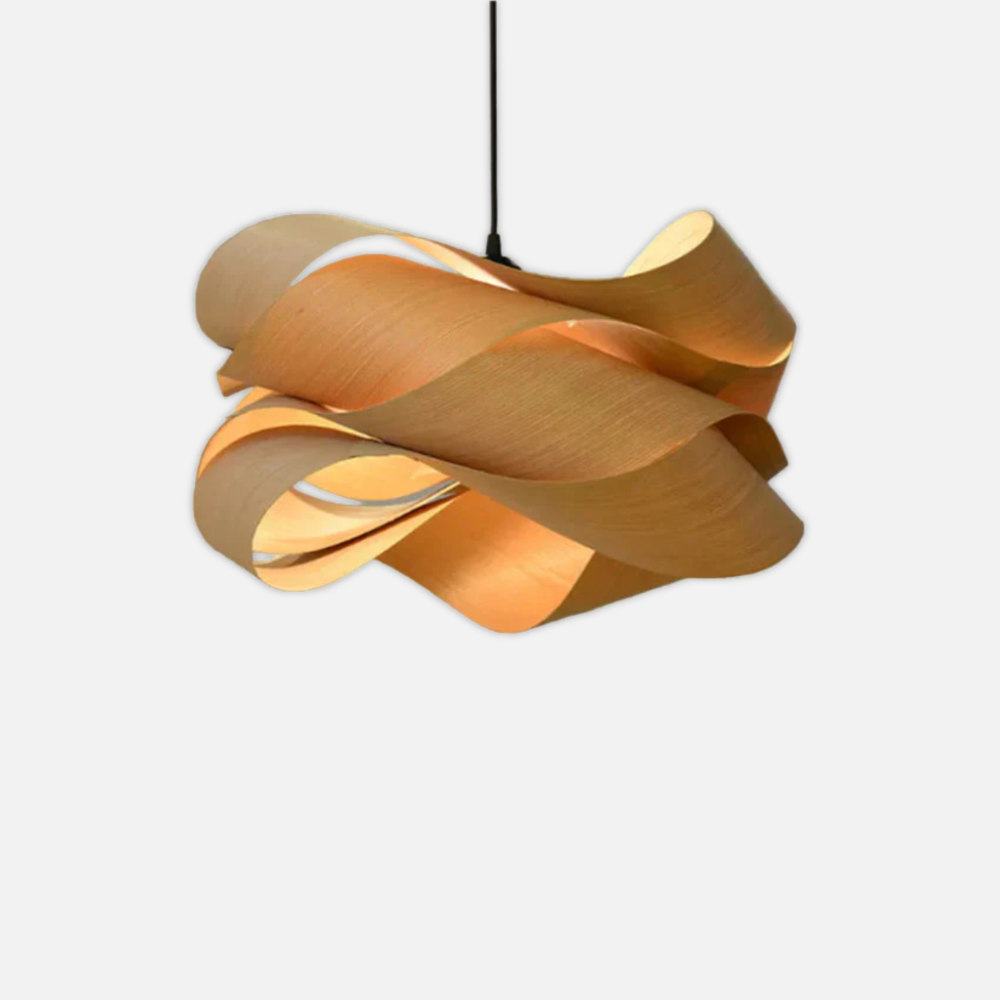Suspension bois pliage design moderne