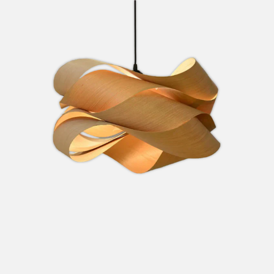 Suspension bois pliage design moderne