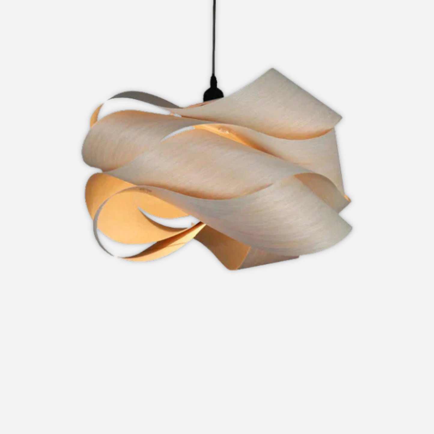 Suspension bois pliage design moderne