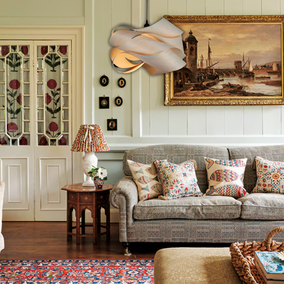 Suspension bois pliage design moderne