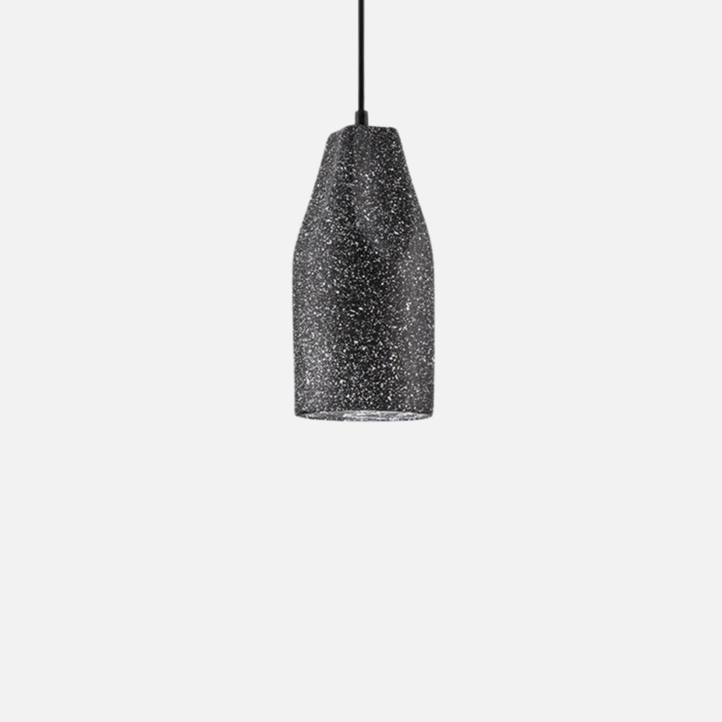 Suspension ciment terrazzo allongée déformée scandinave