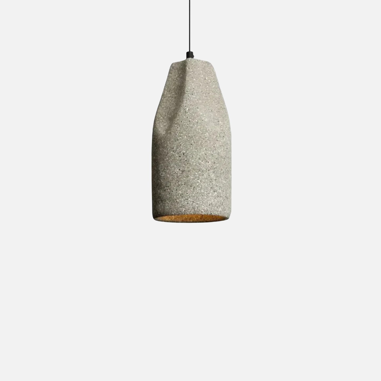 Suspension ciment terrazzo allongée déformée scandinave
