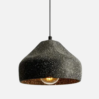 Suspension ciment terrazzo cloche déformée scandinave industriel