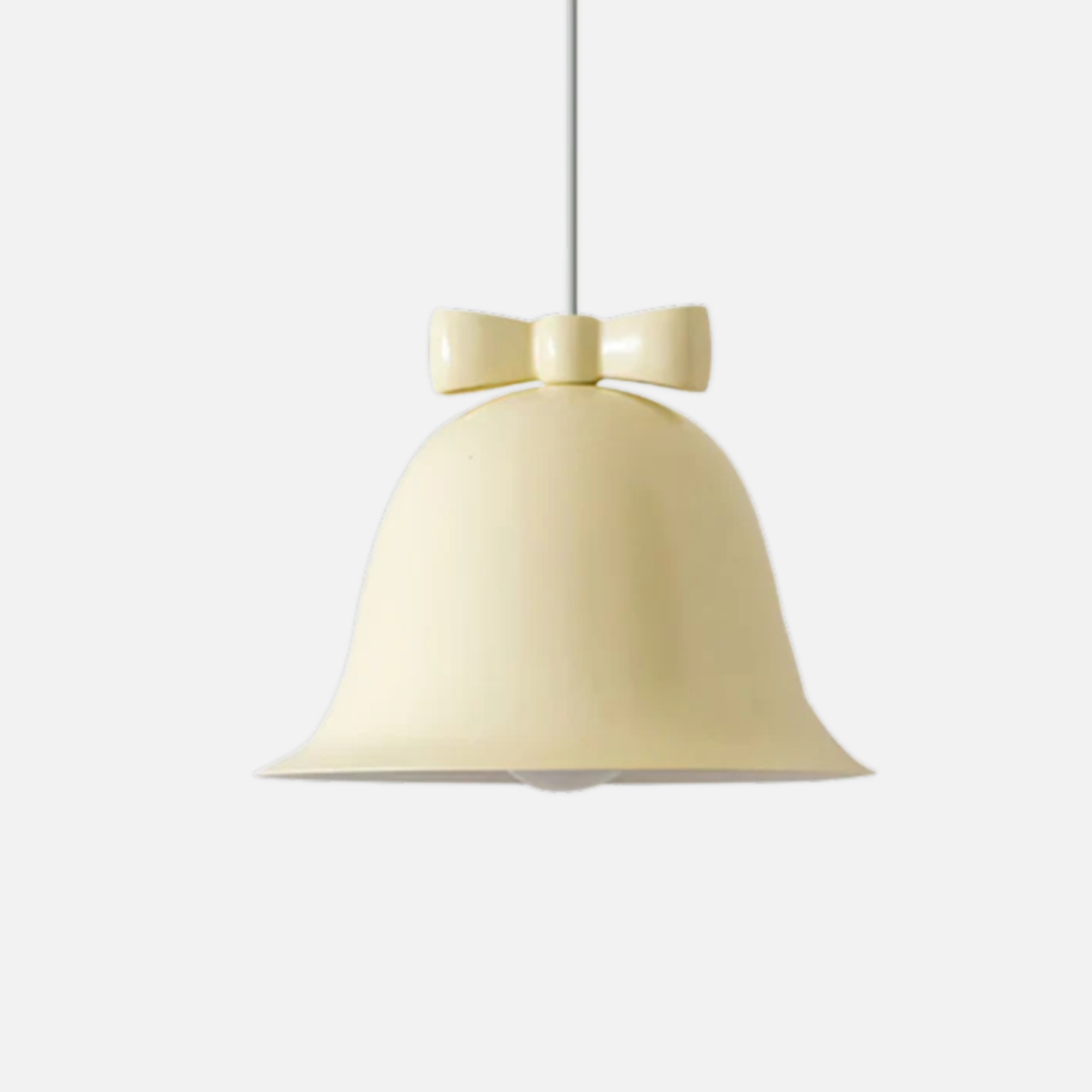 Suspension cloche en métal avec noeud design vintage