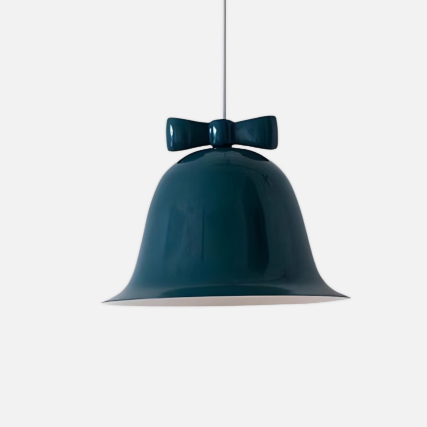 Suspension cloche en métal avec noeud design vintage