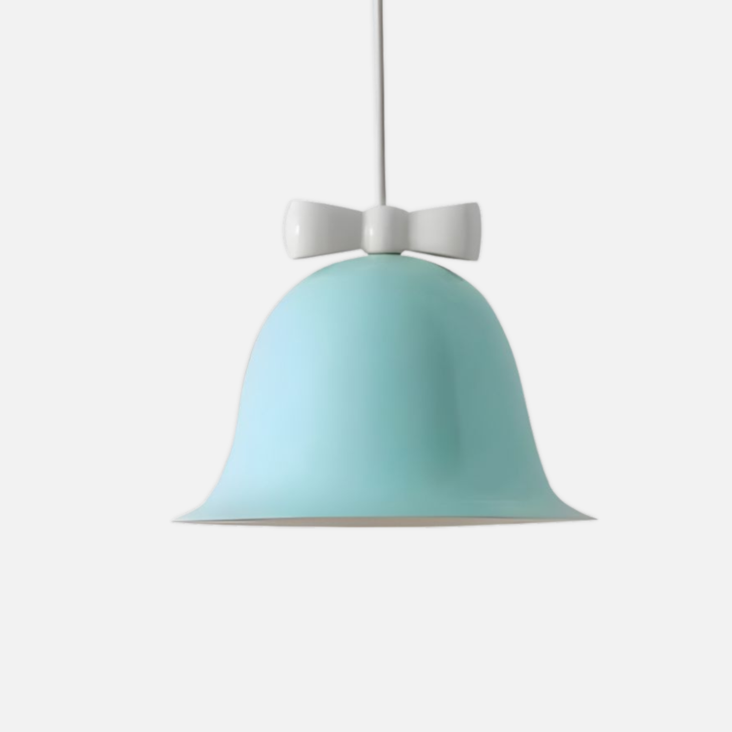 Suspension cloche en métal avec noeud design vintage