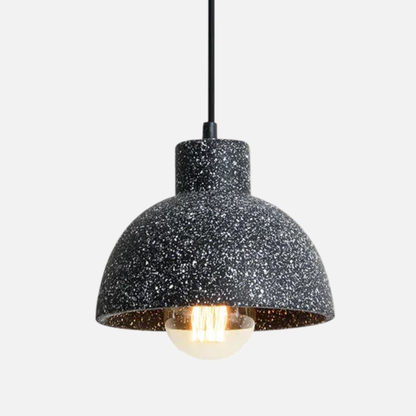 Suspension cloche terrazzo industriel