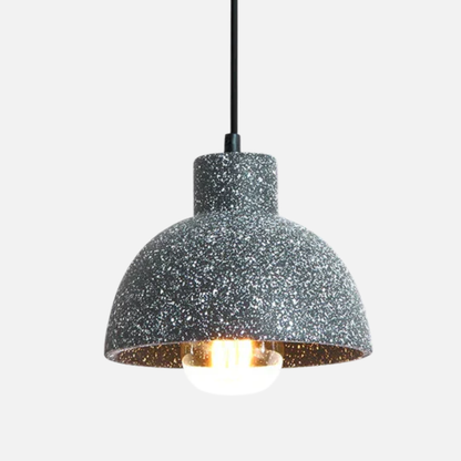 Suspension cloche terrazzo industriel