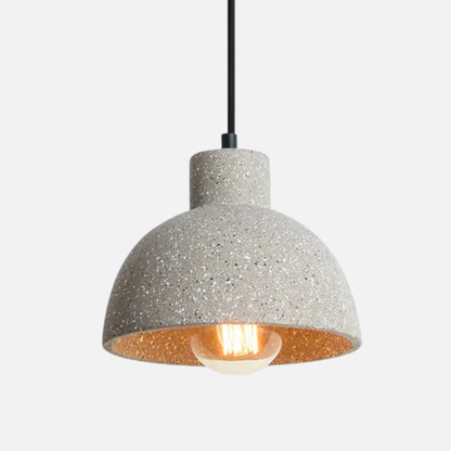 Suspension cloche terrazzo industriel