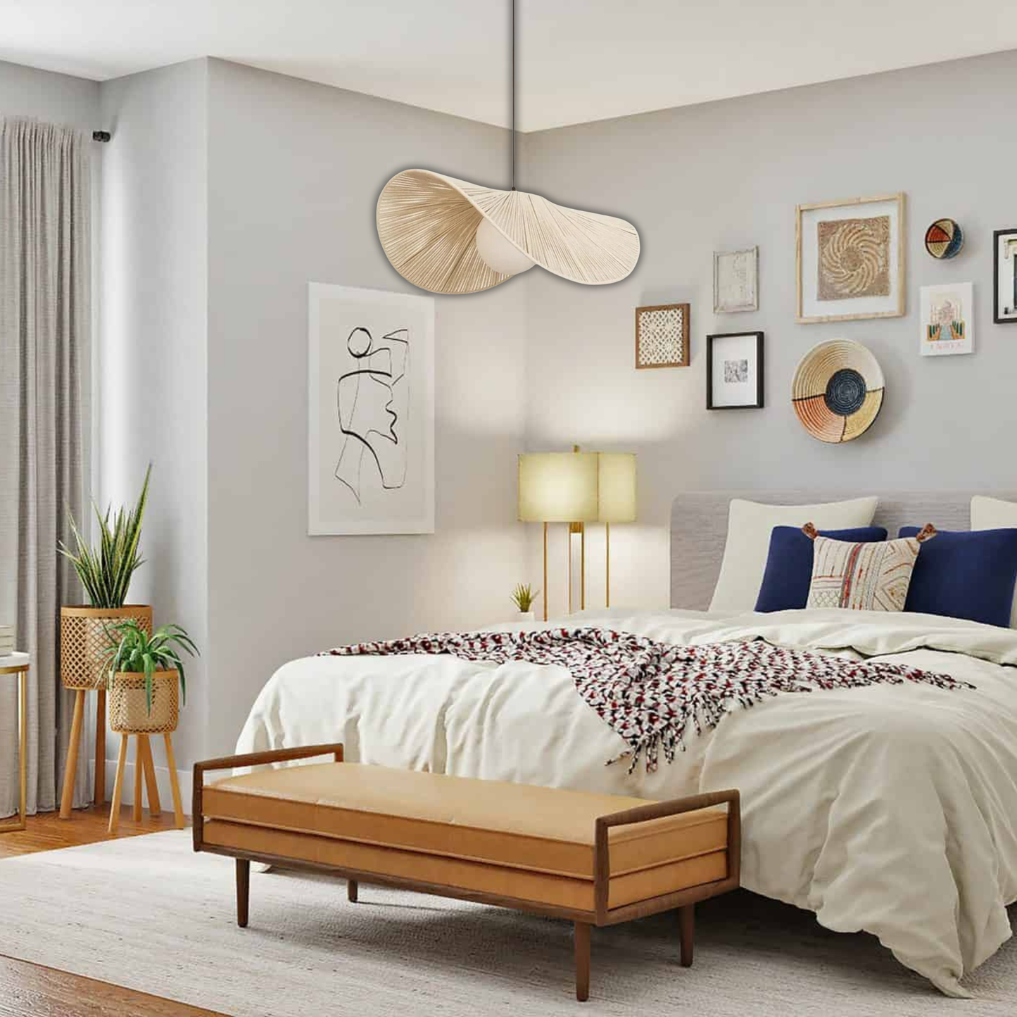 Suspension corde torsion design scandinave