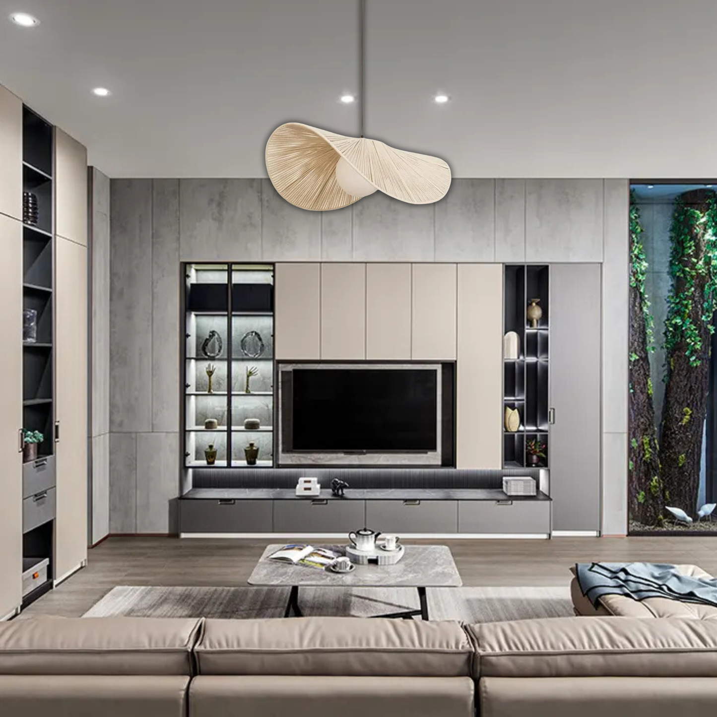 Suspension corde torsion design scandinave