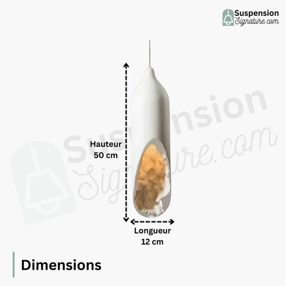 Suspension cylindre biseauté design moderne