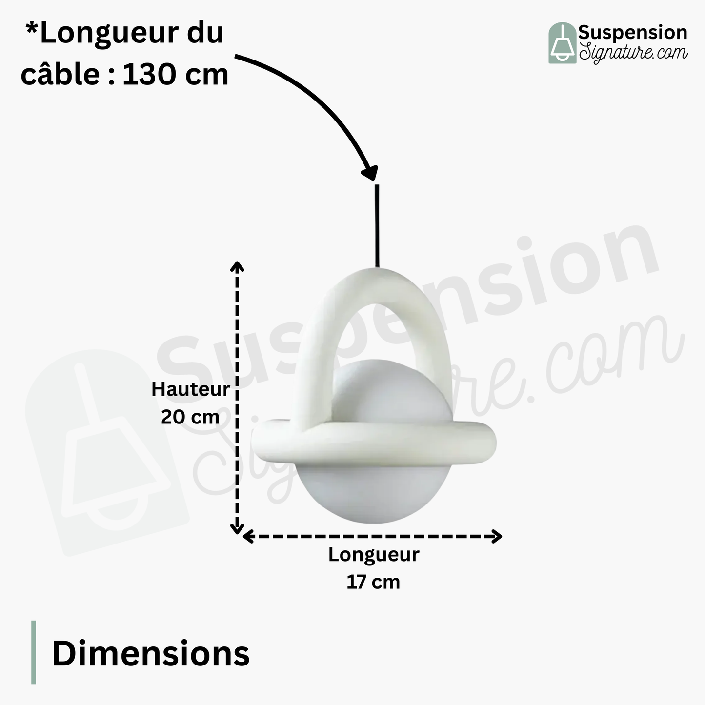 Suspension design moderne boule