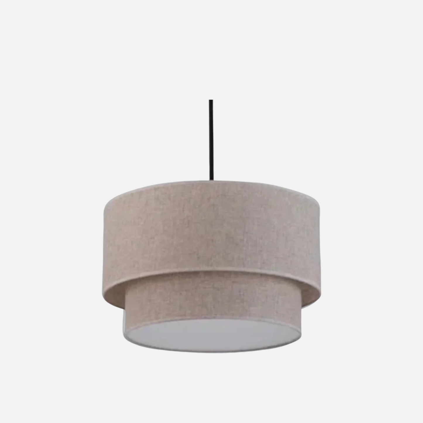 Suspension en lin double cylindrique design moderne