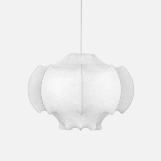 Suspension en tissu de soie forme abstraite design moderne