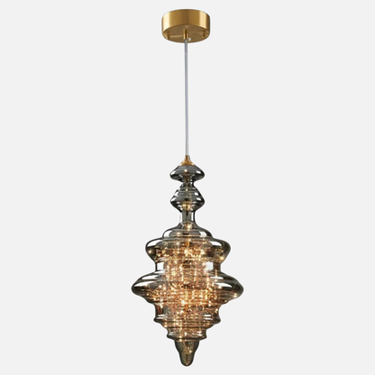 Suspension en verre filaments minis leds style royal