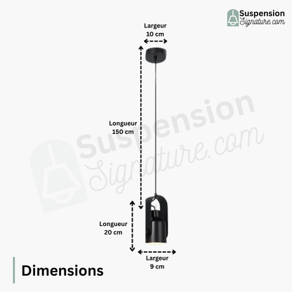 Suspension industriel projecteur