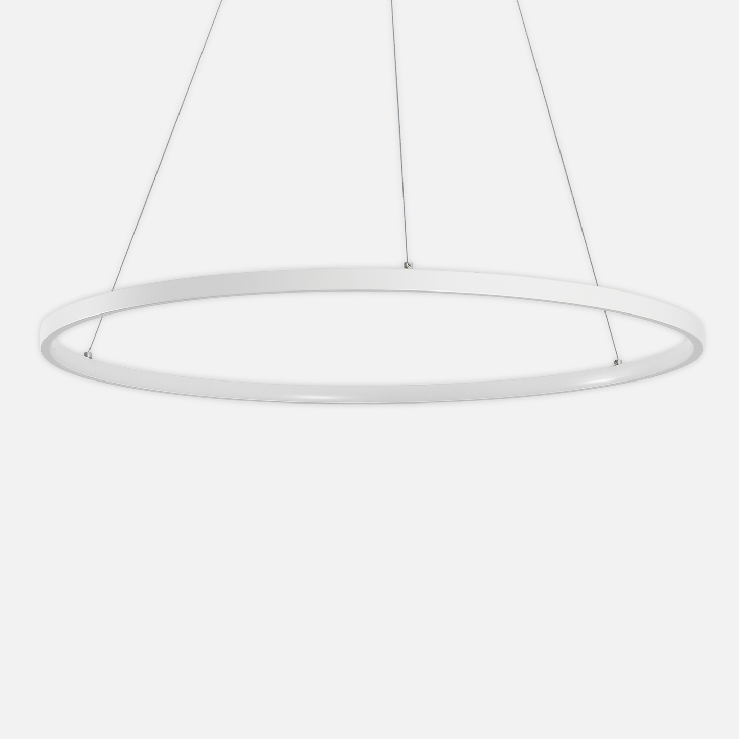 Suspension métal anneau design moderne