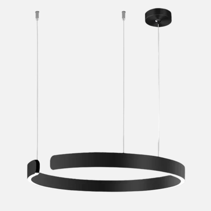 Suspension métal anneau ouvert design moderne