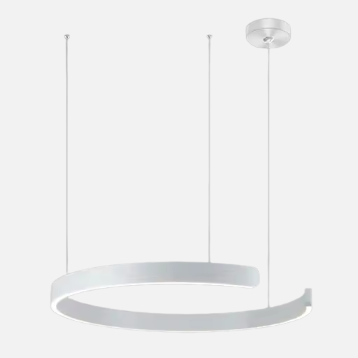 Suspension métal anneau ouvert design moderne