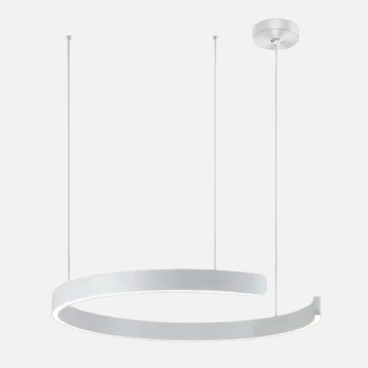 Suspension métal anneau ouvert design moderne