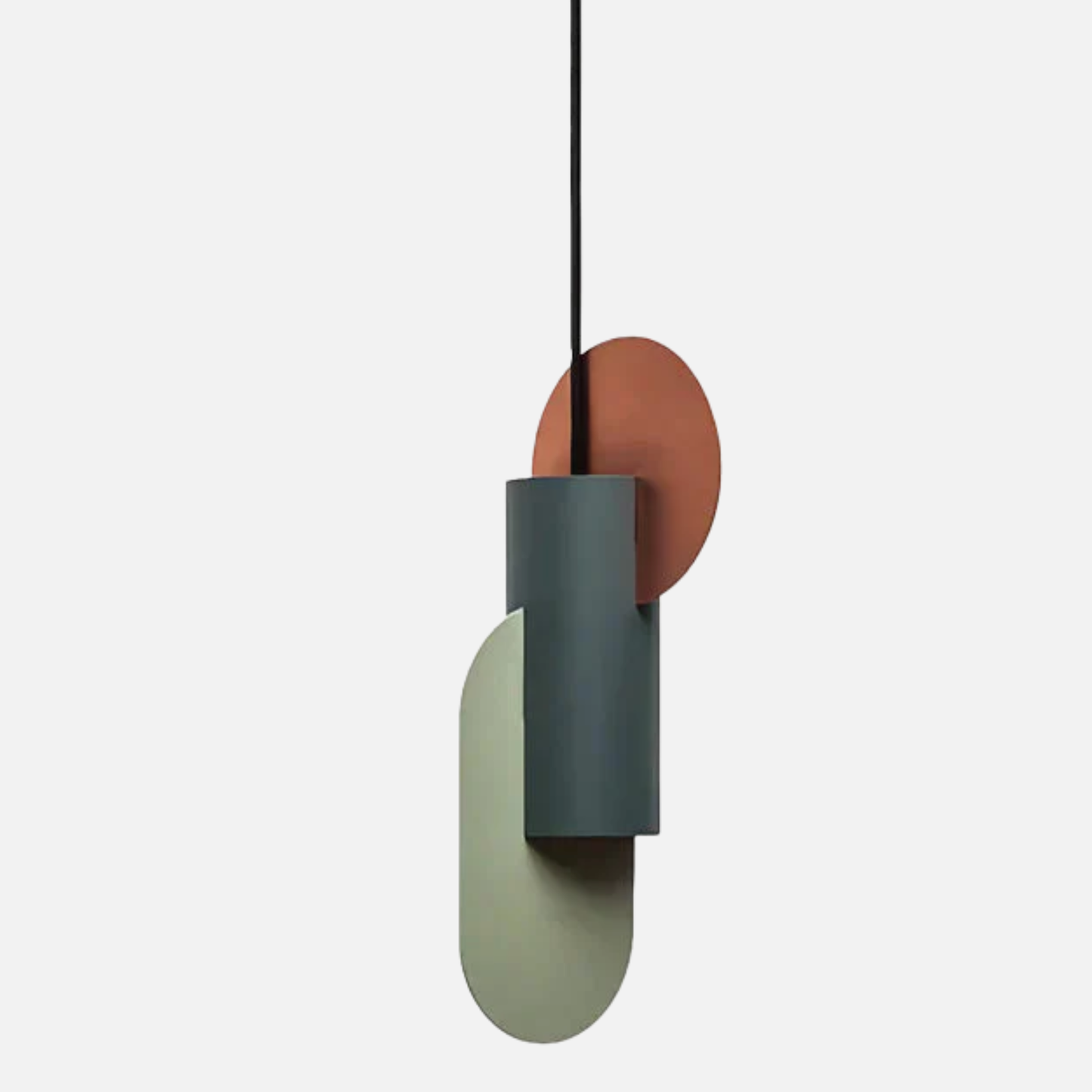 Suspension métal formes géométriques design scandinave