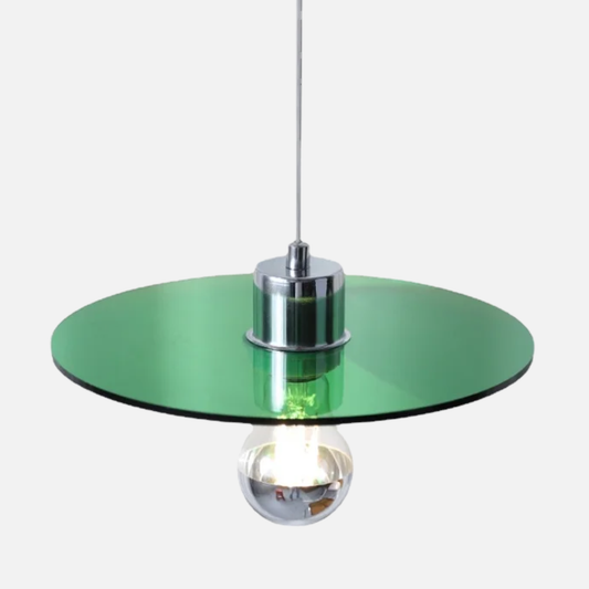 Suspension plate en verre design moderne