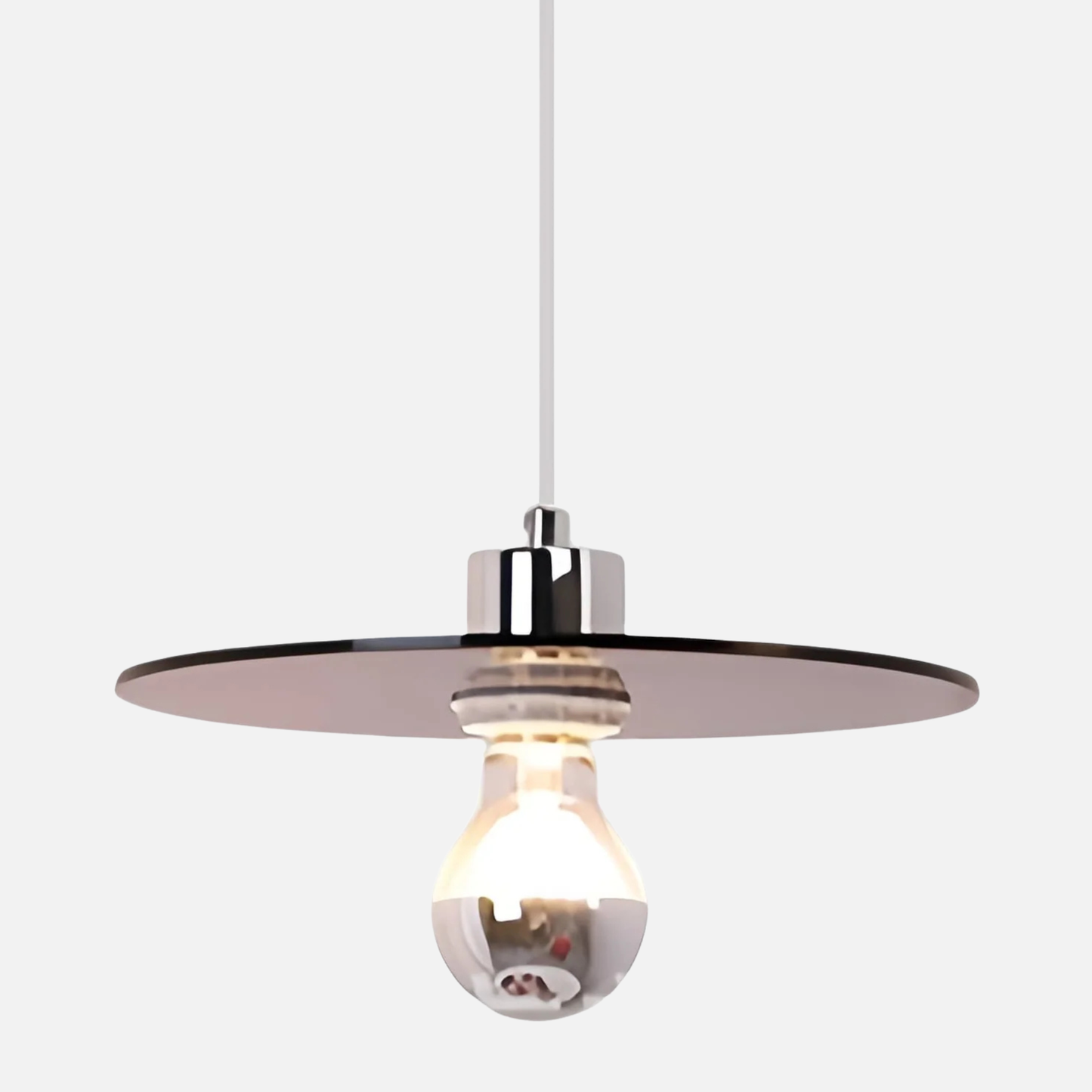 Suspension plate en verre design moderne