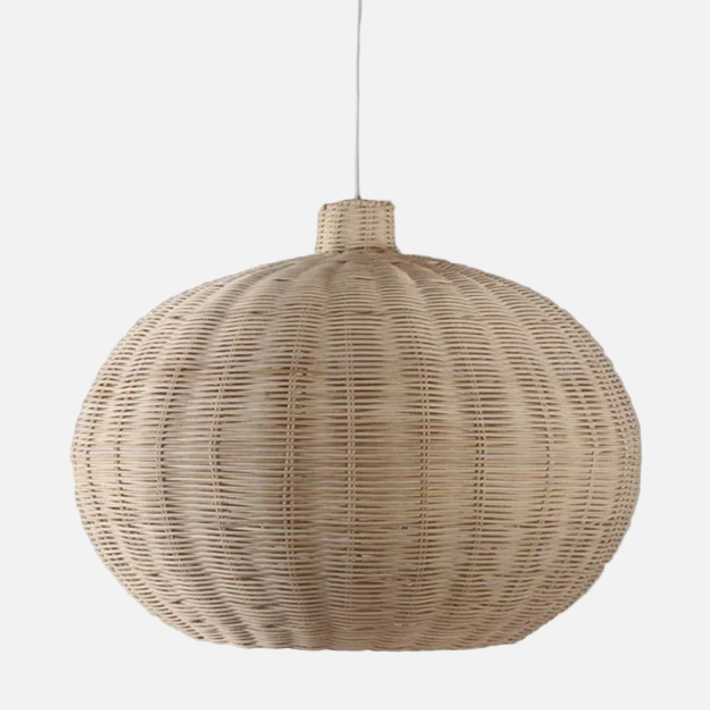 Suspension rotin boule design vintage