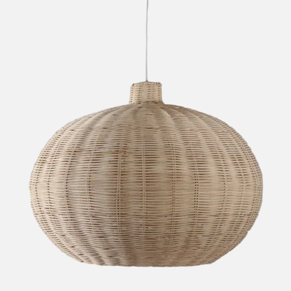 Suspension rotin boule design vintage