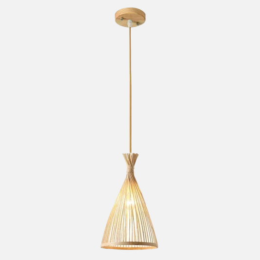 Suspension rotin design tipi moderne