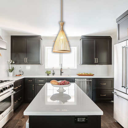 Suspension rotin design tipi moderne