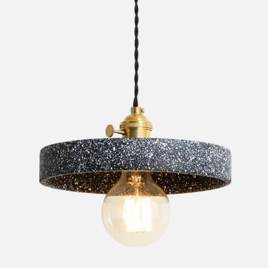 Suspension terrazzo cylindre plat industriel