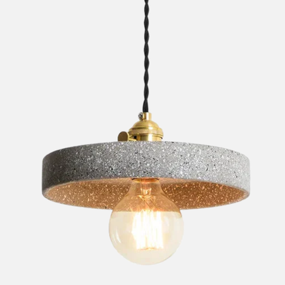 Suspension terrazzo cylindre plat industriel