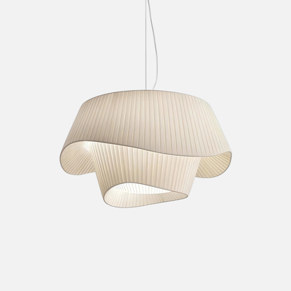 Suspension tissu double vague design moderne