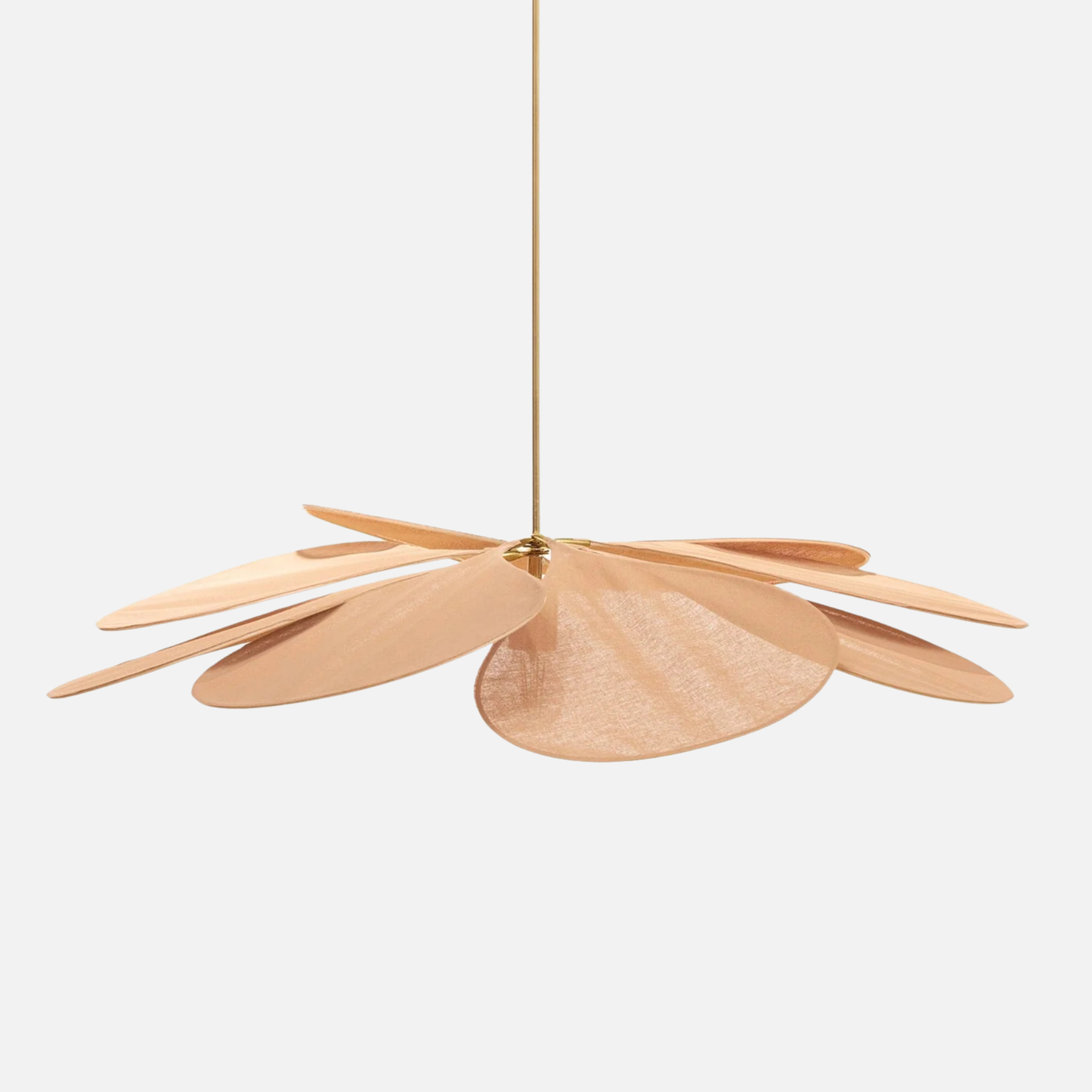 Suspension tissu fleur pétales design vintage bohème