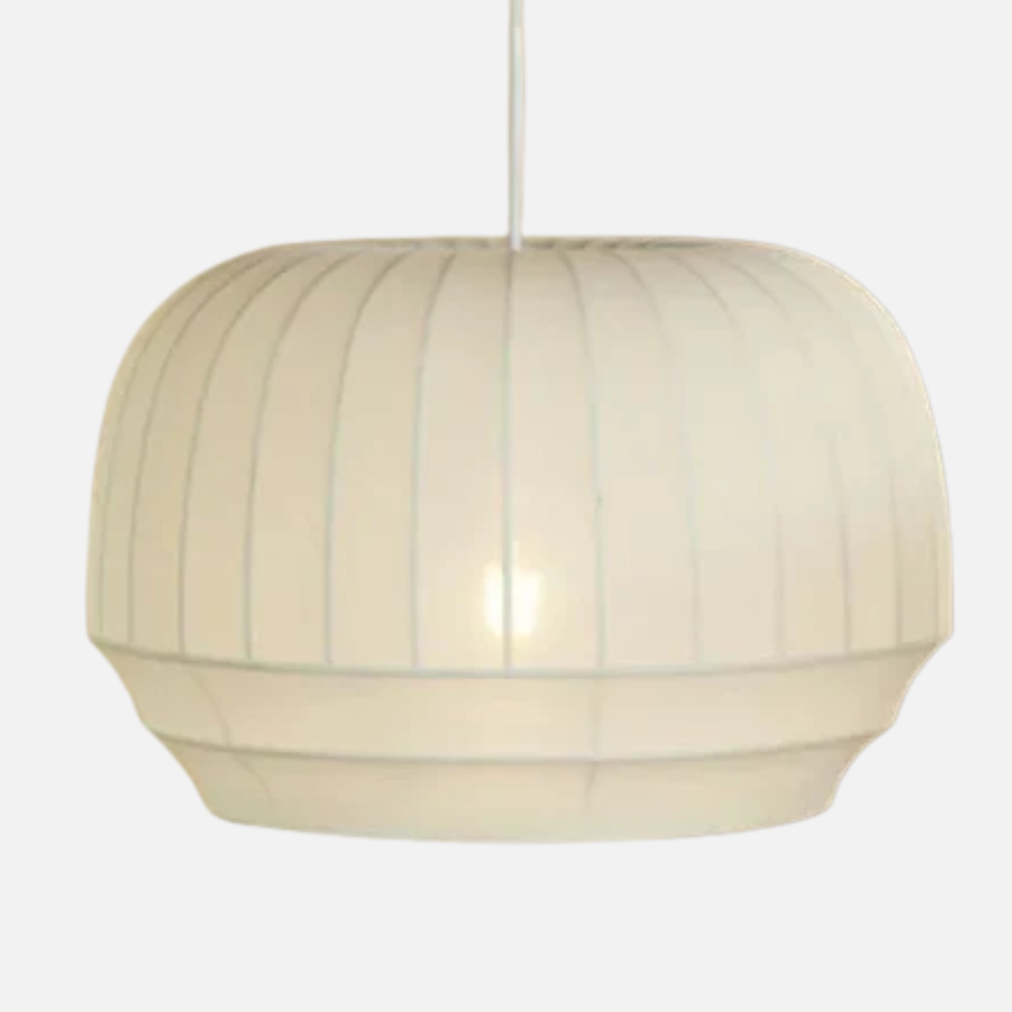 Suspension tissu globe rainuré scandinave